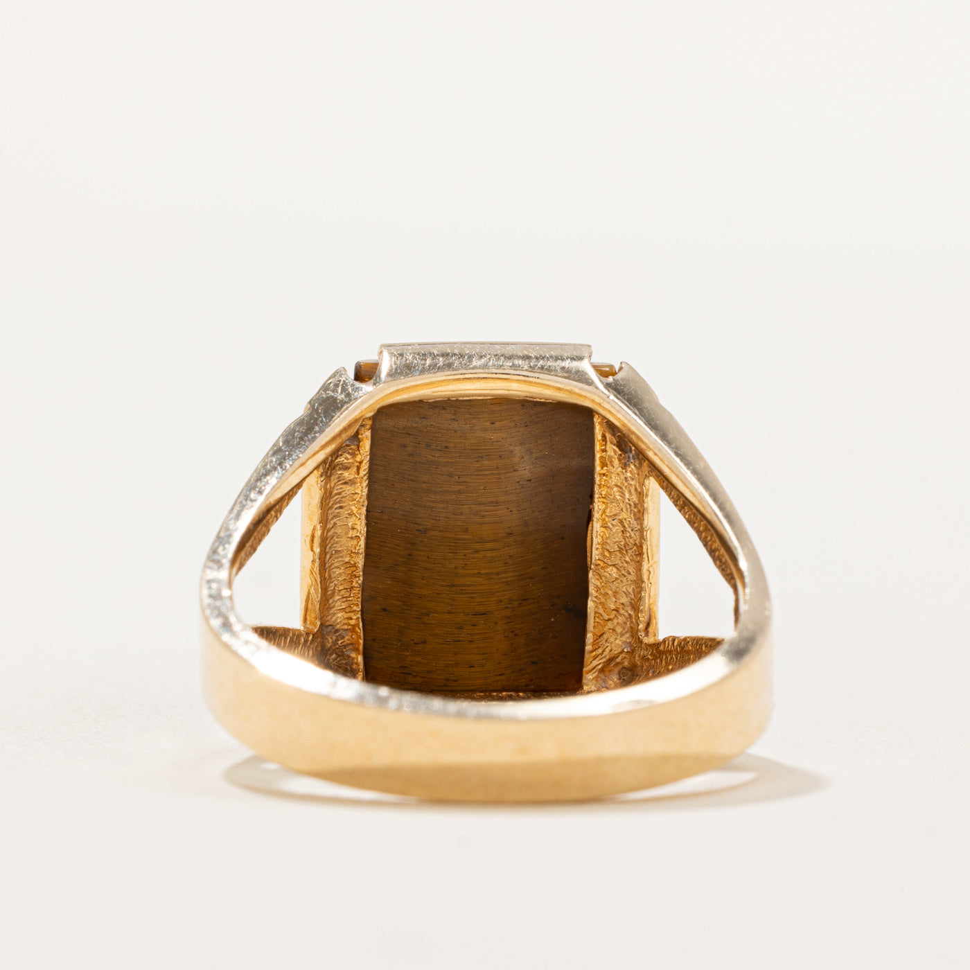 Exquisite 4.50ct Tiger's Eye Cocktail Ring - Size 8.5 - Elegant Statement Jewelry for Evening Parties & Special Occasions
