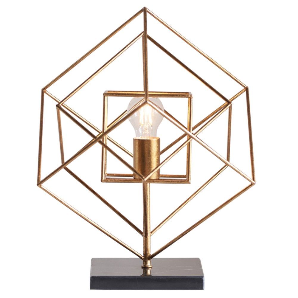 Vintage Gold Table Lamp - Antique Style Home Decor for Living Room, Bedroom & Office - Elegant Lighting for Classic Interior Design