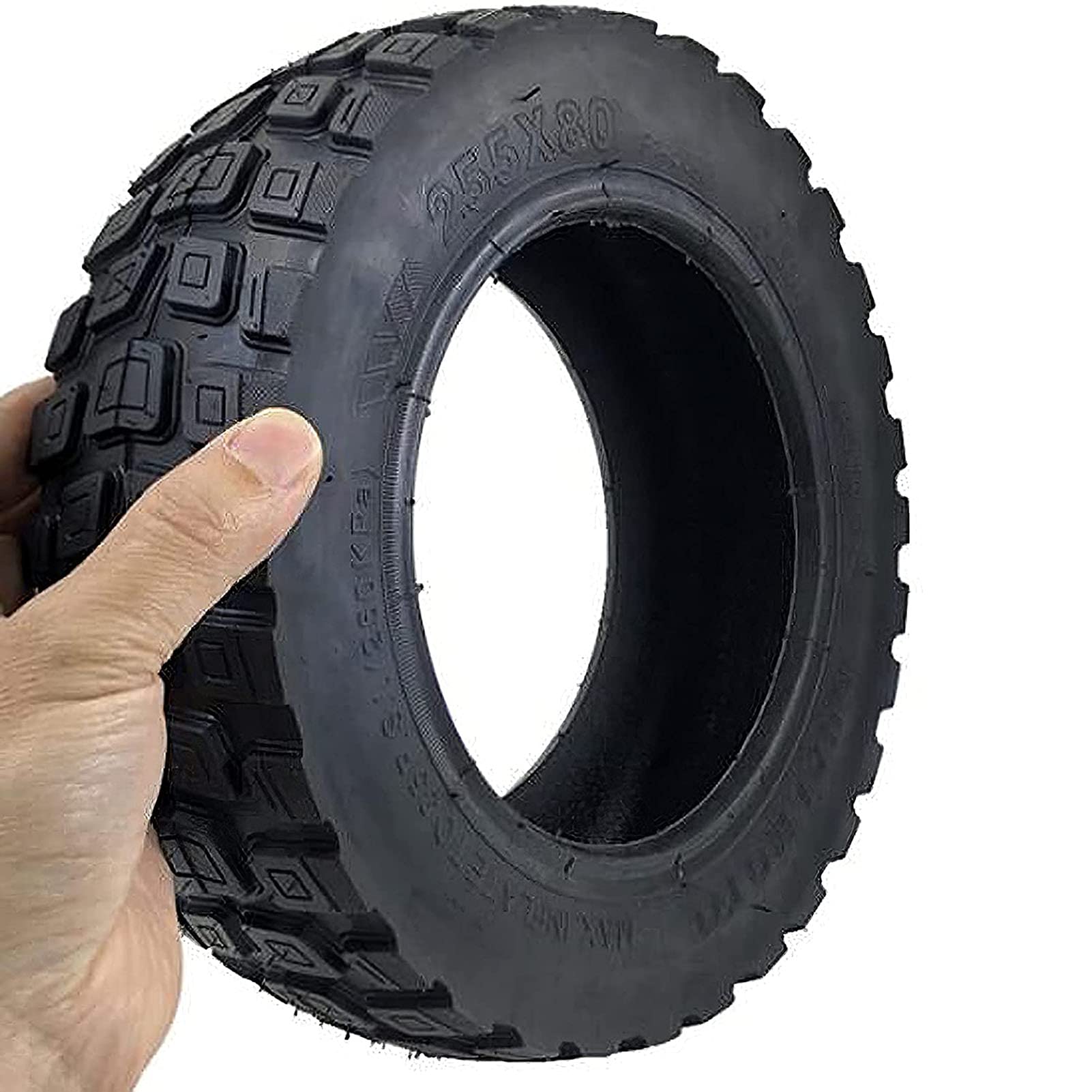 JYCCH 10 Inch Tubeless Electric Scooter Replacement Tires - 255x80mm Durable Rubber Wheels for Smooth Ride | Perfect for Commuting, Urban Travel & Last-Mile Transportation (Black)