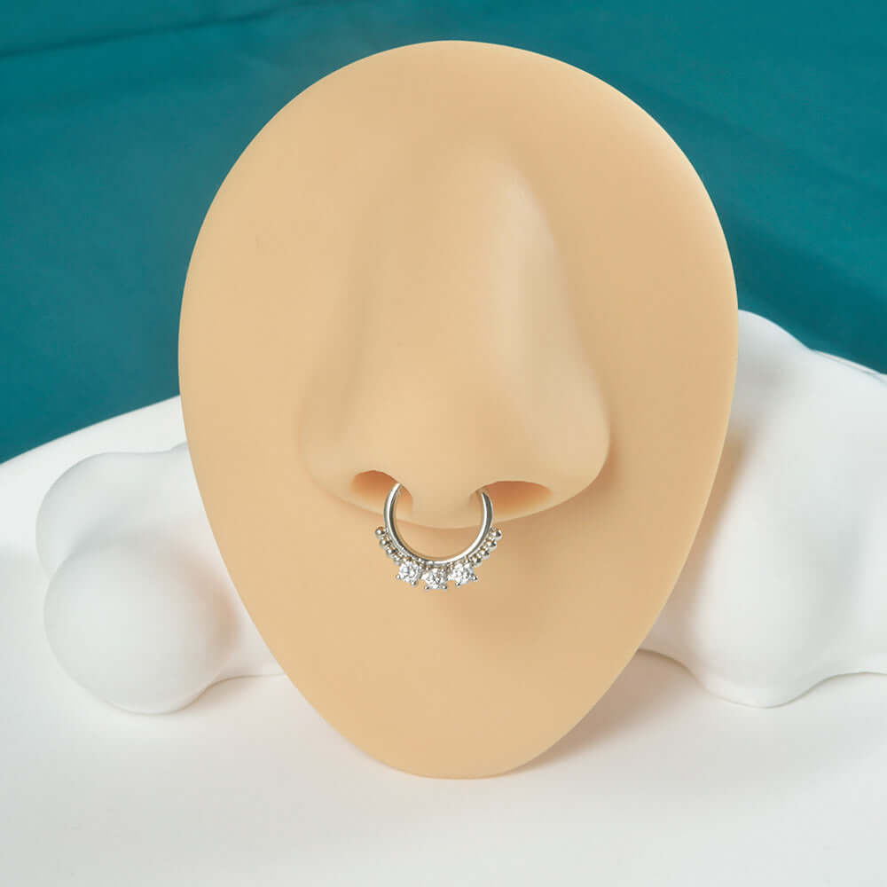 Gothic Snake Bee Nose Ring - Stainless Steel Body Jewelry DL7192 for Women | Perfect for Goth Fashion, Piercing Lovers & Alternative Style Accessories