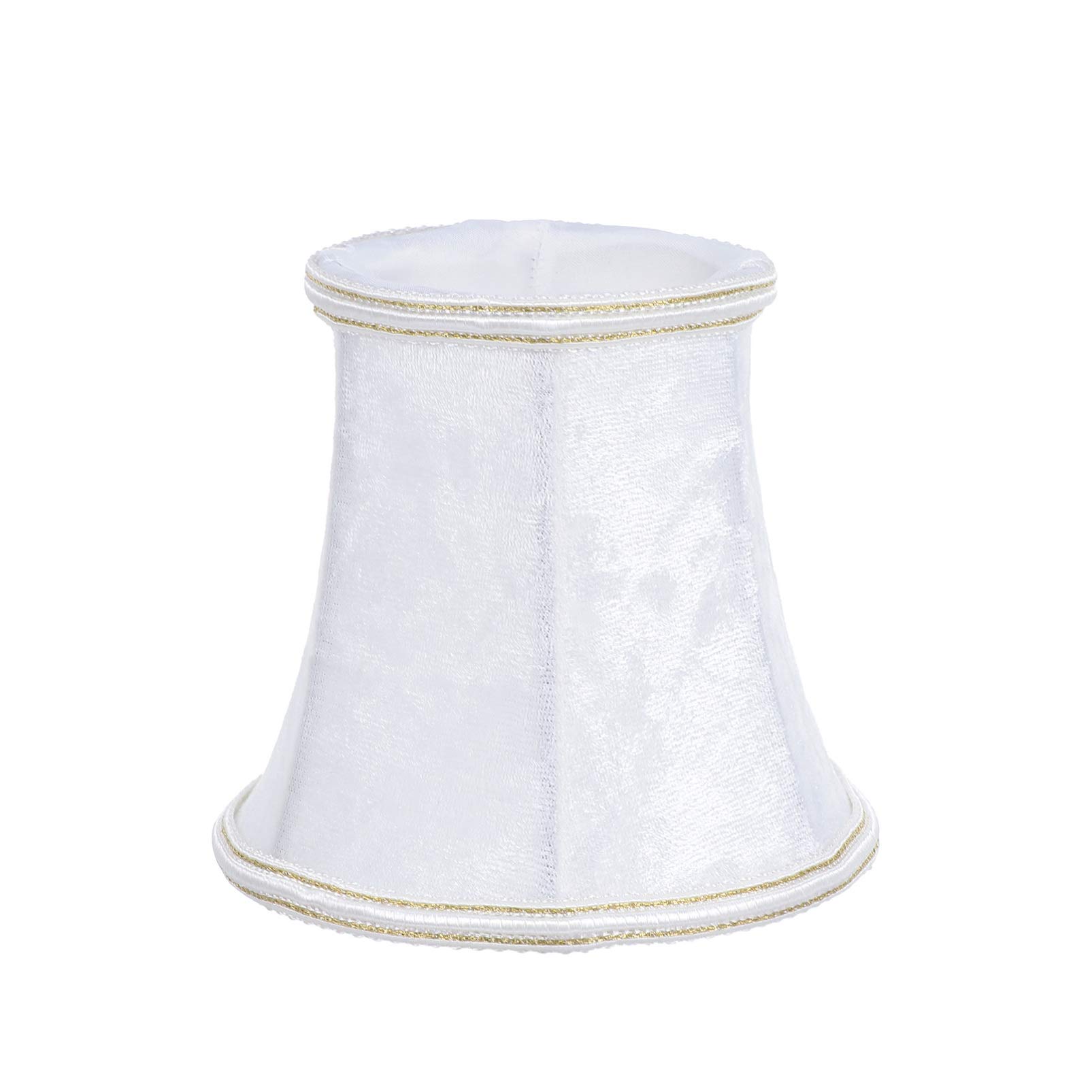 OSALADI Clip-On Fabric Lamp Shade - White Bell-Shaped Cover for Table Lamps, Chandeliers & Wall Lights | Perfect for Bedroom, Living Room & Office Decor