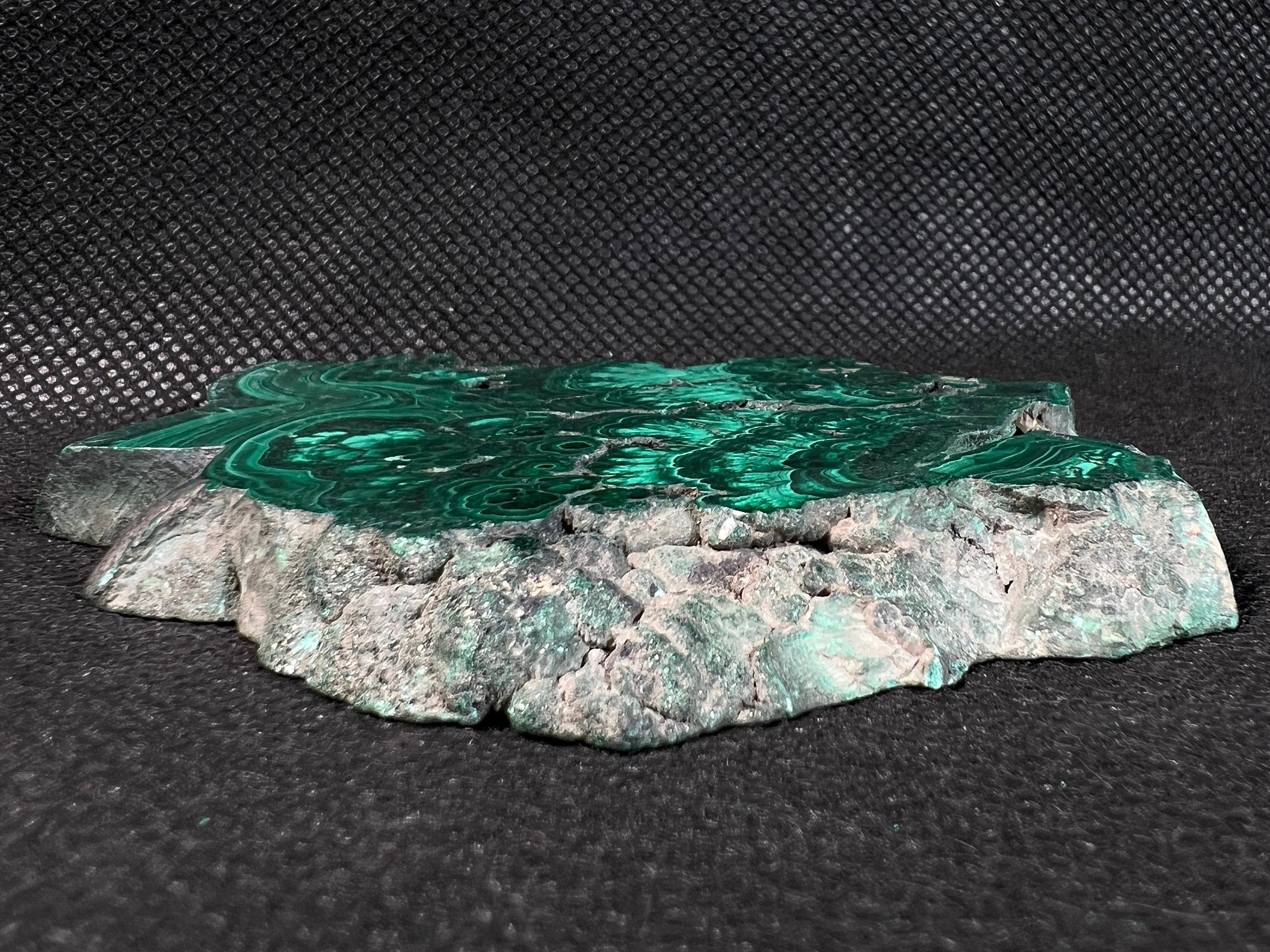 Premium MALACHITE Crystal Slab | Natural Green Malachite Stone for Jewelry Making, Unique Gifts & Home Decor | Perfect for DIY Crafts, Meditation & Healing Crystals Collection (50481)