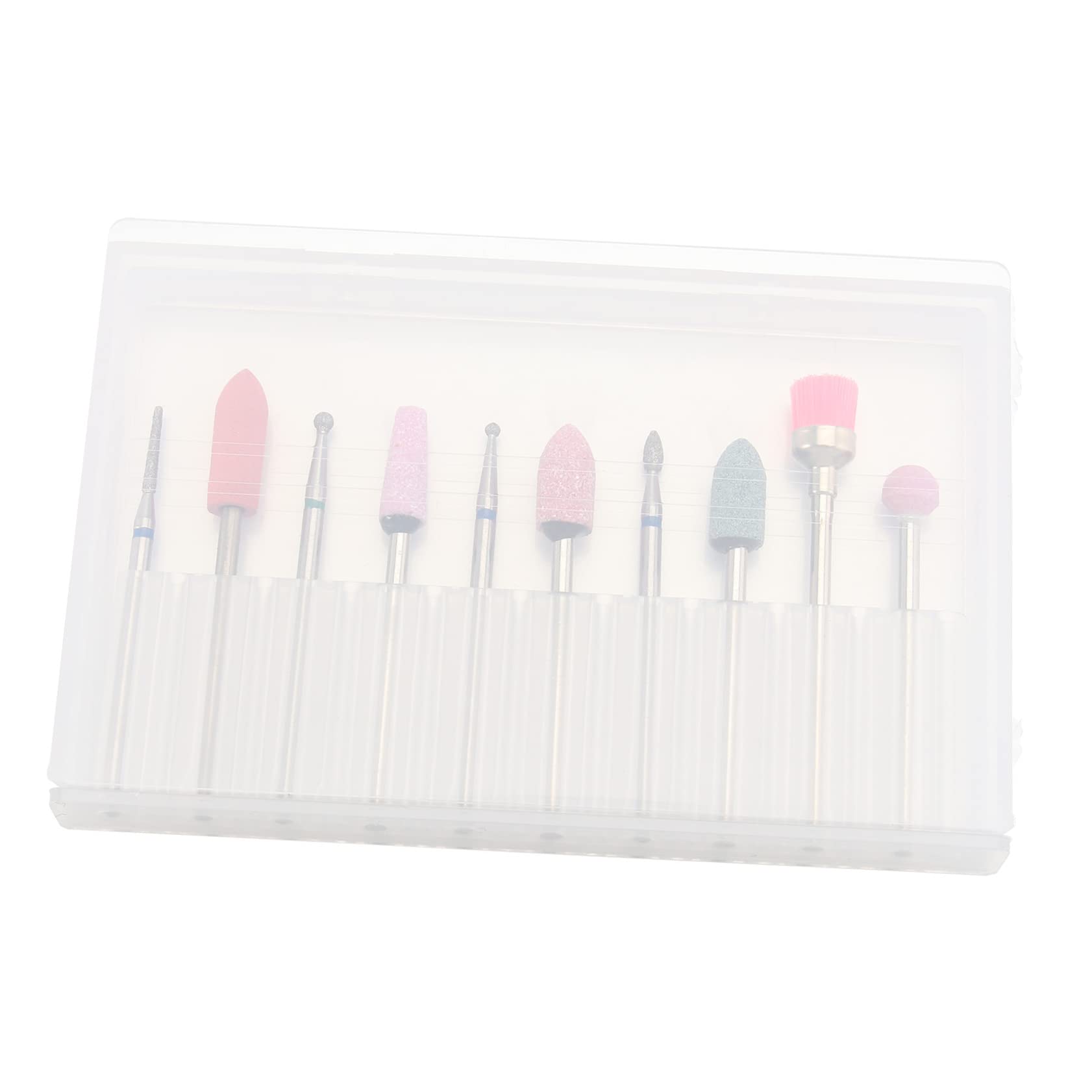 FOMIYES 10-Piece Professional Nail Polish Kit - Acrylic Nail Tools Set with Stainless Steel Drill Bits & Nail Files for Gel Manicure & Pedicure | Perfect for Home Salon, DIY Nail Art & Professional Use