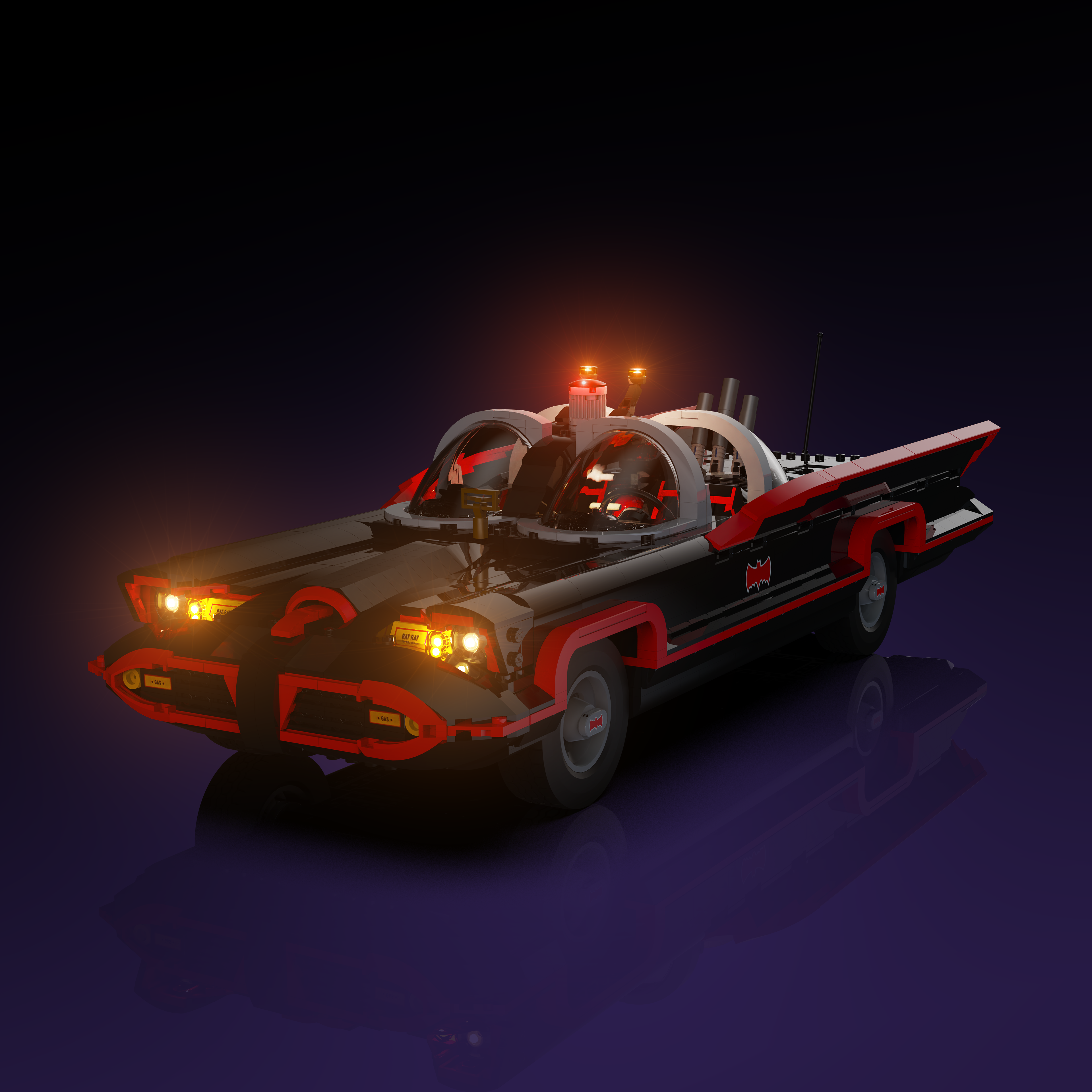 LEGO® DC Batman Classic TV Series Batmobile Light Kit #76328 - Illuminate Your LEGO Batmobile for Nighttime Displays & Collectible Showcase