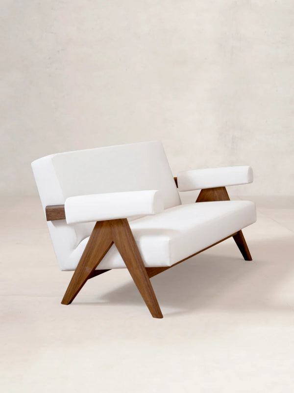 Luxury Handmade Arm White Cushion Sofa - Premium Designer Sofa for Living Room, Lounge & Home Decor