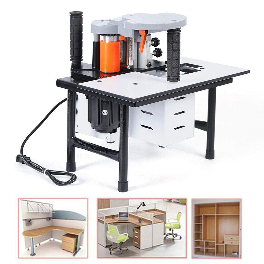 Professional Portable Woodworking Edge Banding Machine | Dual Glue System | 0.3-3mm Carbon Steel Blades for Straight & Curved Edges | Perfect for DIY Furniture, Cabinets & Home Renovation Projects