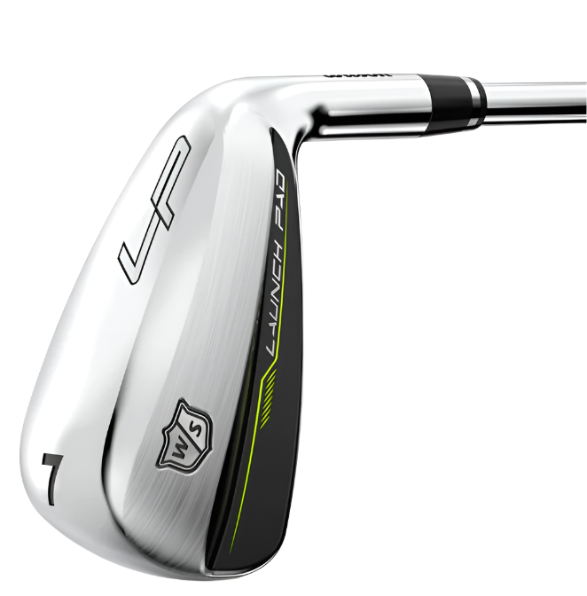 Wilson Launch Pad 2 Women's Golf Club Set - 5 Hybrid, 6 Irons + Pitching Wedge & Sand Wedge | Perfect for Beginner & Intermediate Female Golfers | Driving Range & Course Play