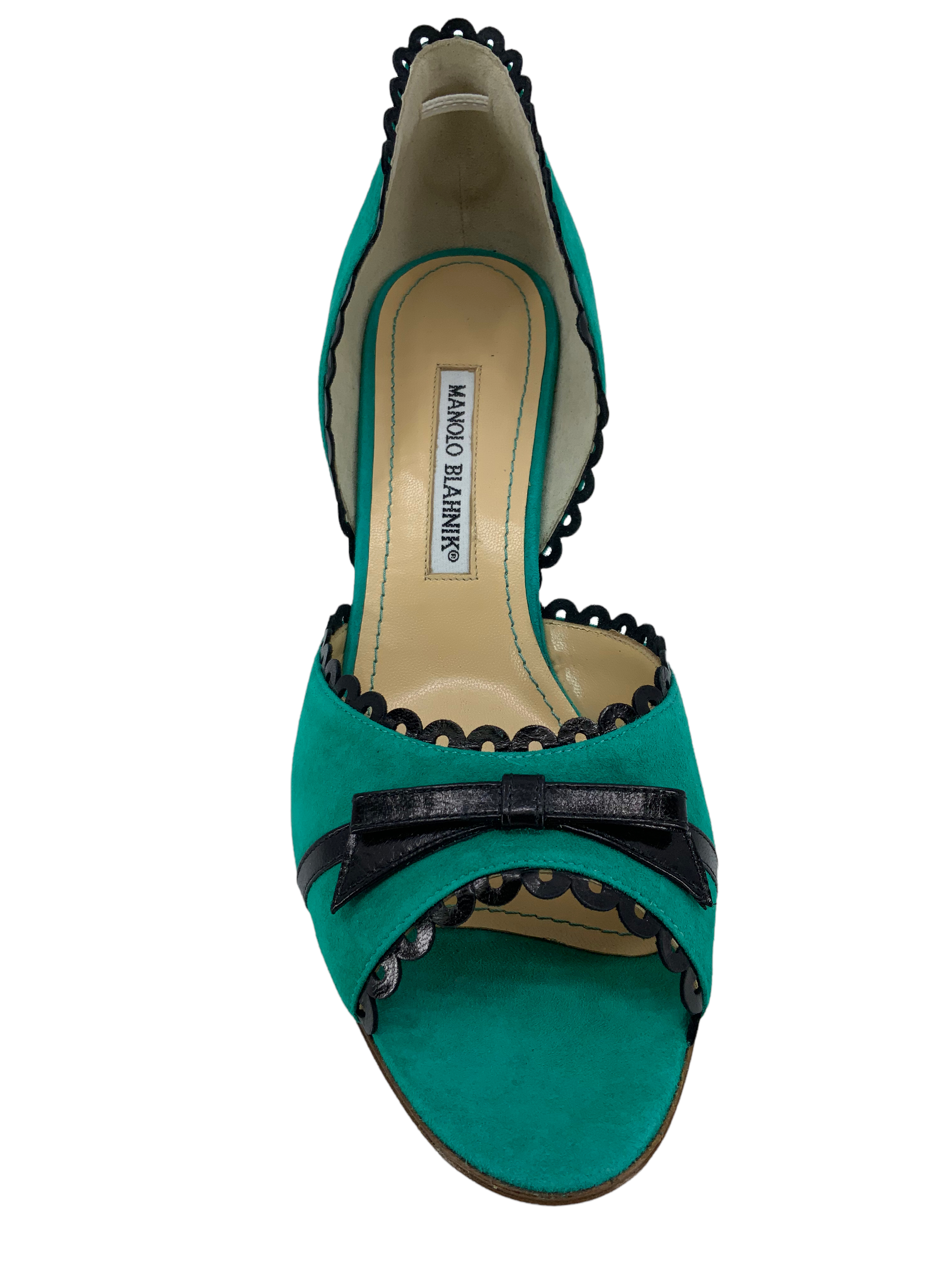 Manolo Blahnik Suede d'Orsay Pumps Women's Size 10.5 - Elegant High Heels for Weddings, Parties & Office Wear