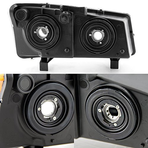 AKKON Black Headlights & Bumper Signal Lights with Side Amber for 2003-2006 Chevy Silverado 1500/2500HD Avalanche Pickup Truck - Upgrade Your Truck's Style & Visibility for Night Driving & Off-Road Adventures