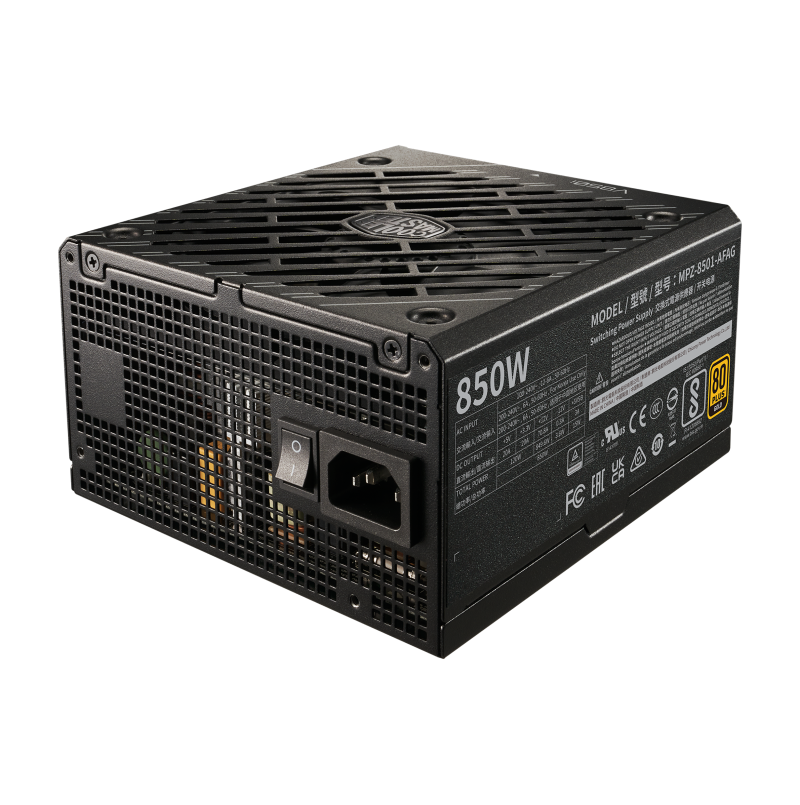 Cooler Master V850 Gold Full Modular ATX 3.0 Power Supply - 850W 80+ Gold Certified PSU with PCIe 5.0 Support for Gaming PC, Workstation & High-End Builds (10 Year Warranty)
