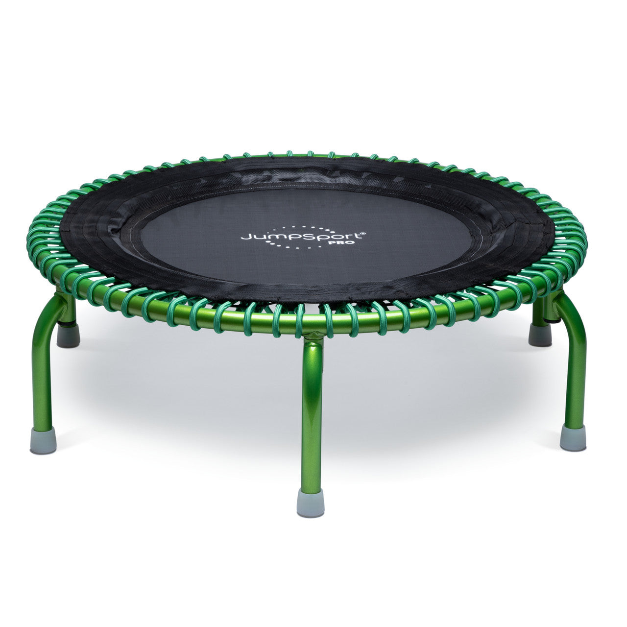 JumpSport 350 PRO Rebounder Trampoline - Green Fitness Trampoline for Home Workouts, Cardio Exercise & Weight Loss - Perfect for Indoor Gym, Yoga & Family Fun Activities
