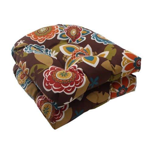 Premium Set of 2 Tahitian Chocolate Outdoor Patio Cushions - 19