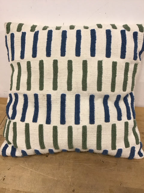 20 Sq. Ft. Ivory Area Rug with Blue & Green Geometric Pattern - Perfect for Living Room, Bedroom, or Office Decor