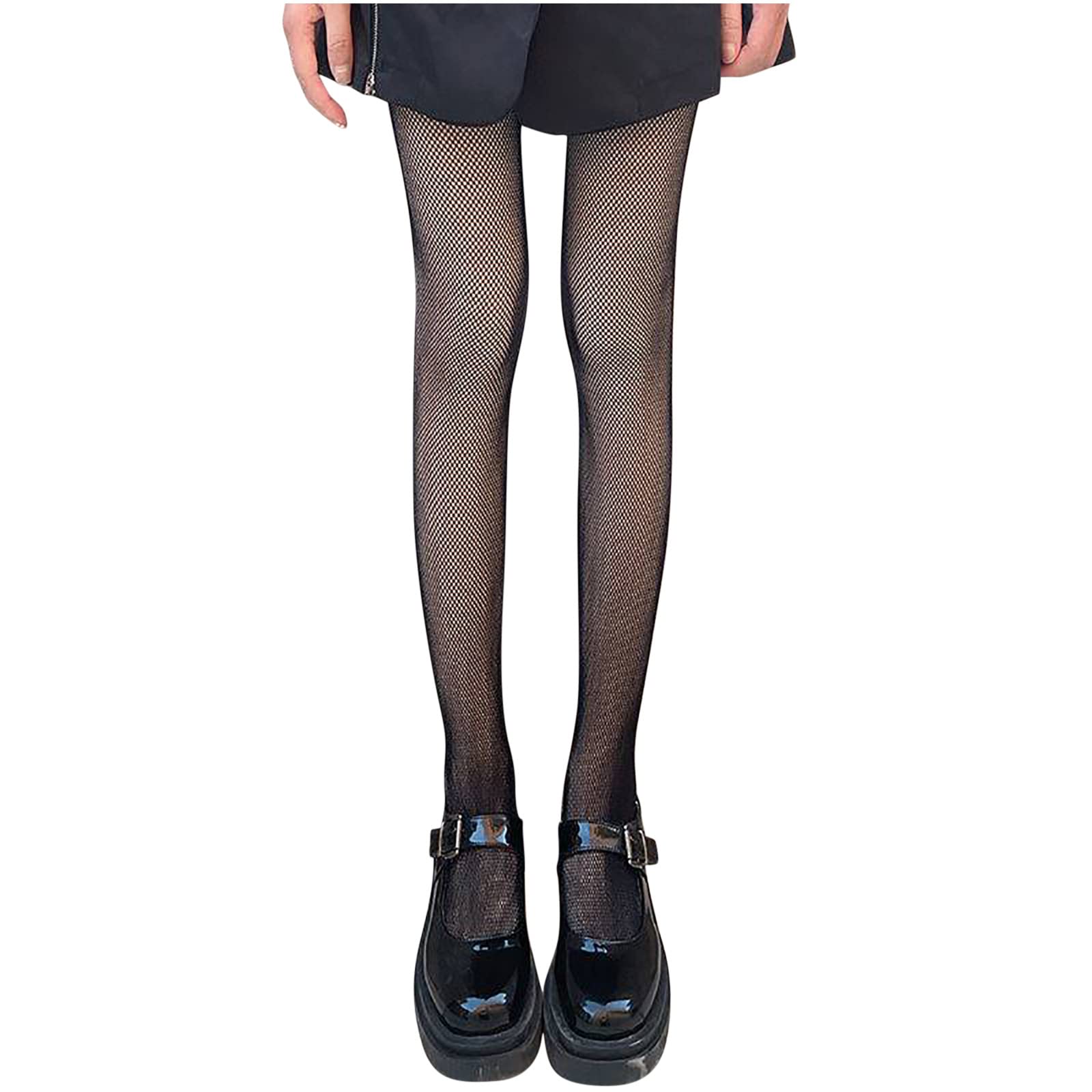 Sexy Women's Transparent Patterned Fishnet Stockings - Slim Pantyhose for Party, Club & Evening Wear - Black Tights for Night Out & Special Occasions