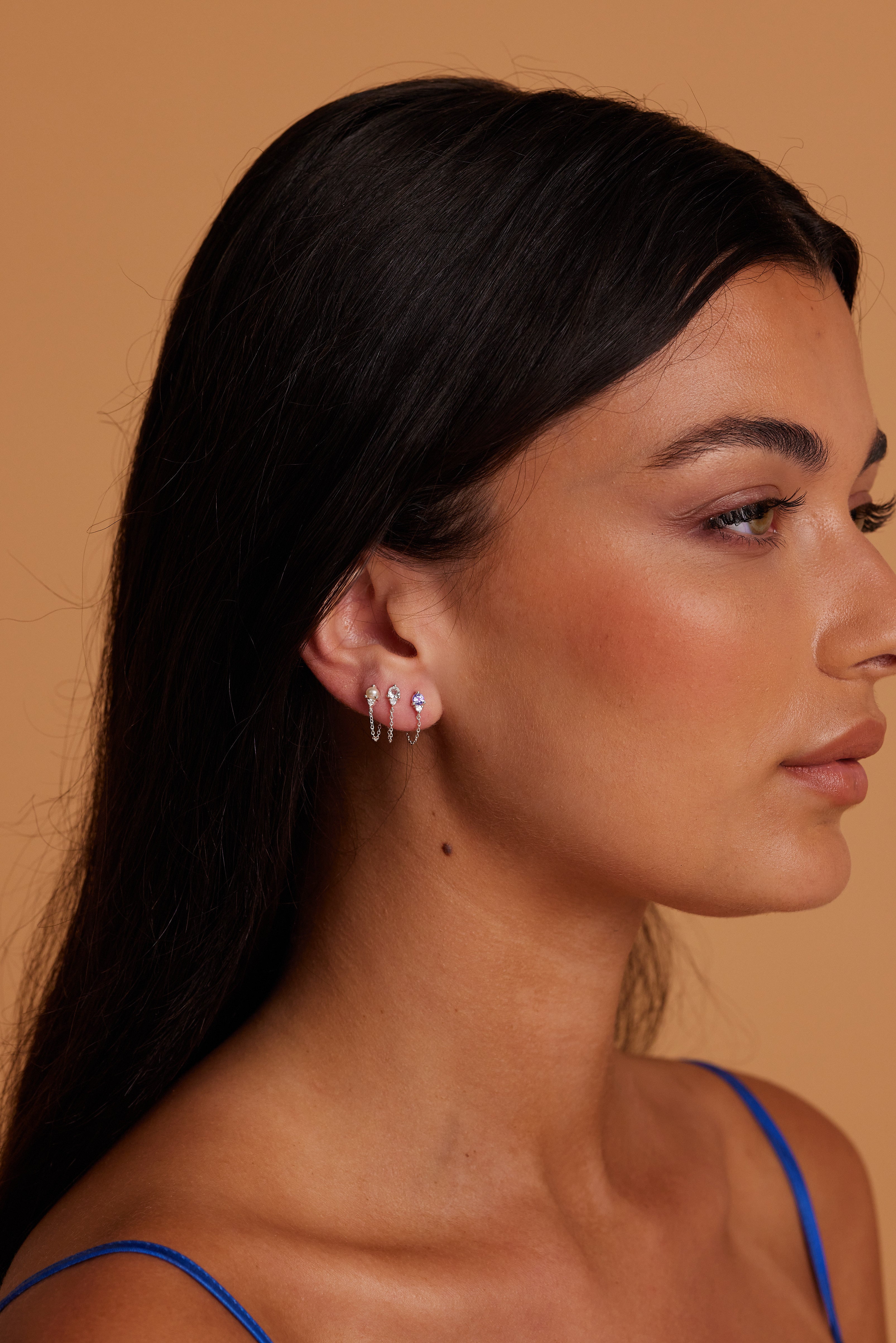 December Birthstone Tanzanite Silver Stud Earrings for Women - Perfect Gift for Christmas, Birthday & Anniversary