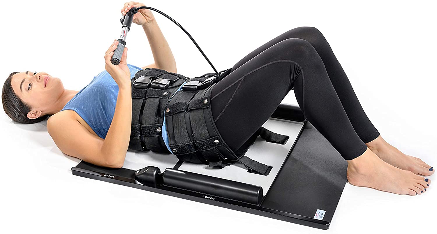 Lumbar Traction Kit for Back Pain Relief - Home Therapy for Herniated Discs, Spondylosis, Muscle Spasms & Degenerative Disc Disease - Portable Spinal Decompression Device for Sciatica & Osteoarthritis - Perfect for Home Use, Office & Travel Comfort