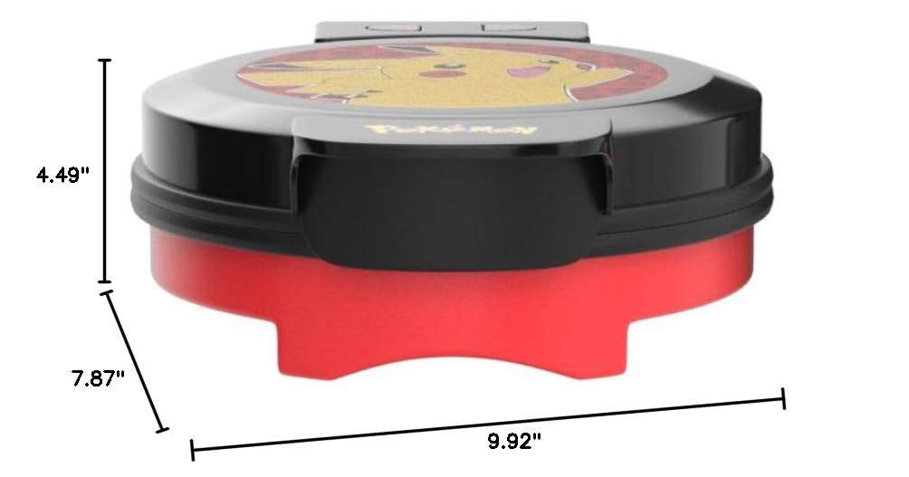Pokémon Waffle Maker by Uncanny Brands - Pikachu Waffle Iron for Fun Breakfast - Perfect for Kids Parties & Pokémon Themed Events