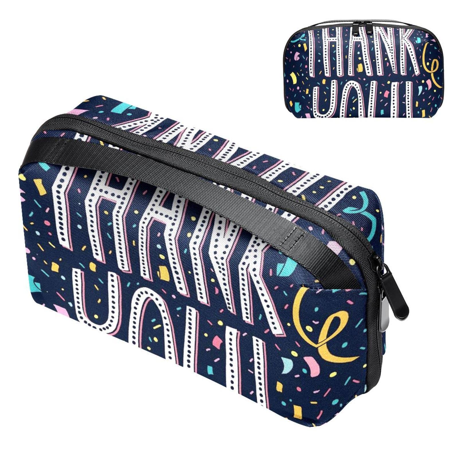 Waterproof Travel Makeup Bag for Women - Large Roomy Cosmetic Organizer with Adorable Cartoon Design, Perfect for Toiletries & Travel Accessories - Great Gift for Thanksgiving & Holidays