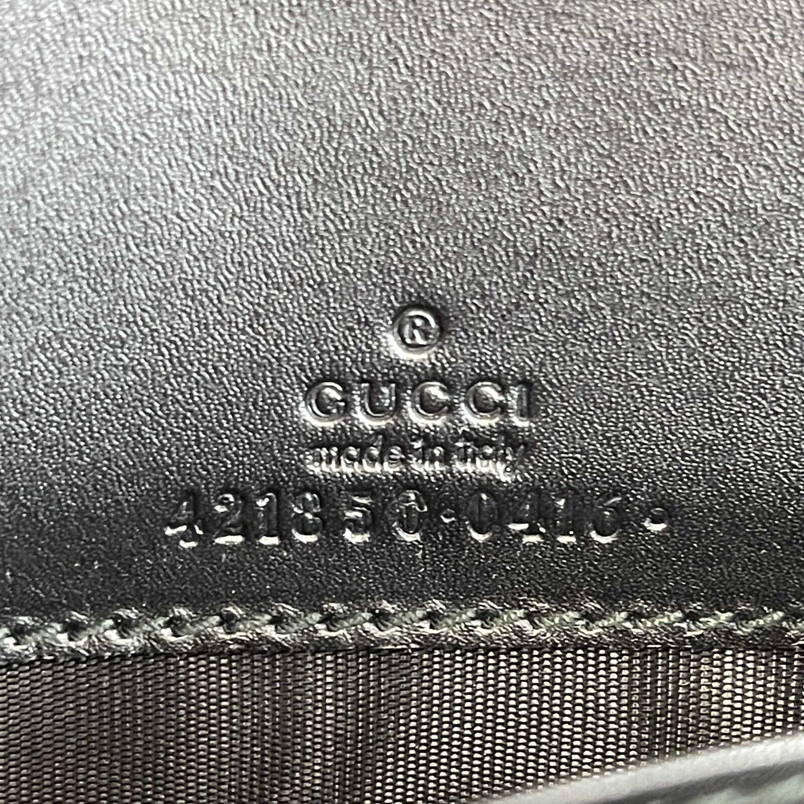 Gucci Black Leather Clutch with Removable Chain Strap - XL Size Luxury Embossed Handbag for Women | Perfect for Evening Parties, Weddings & Special Occasions
