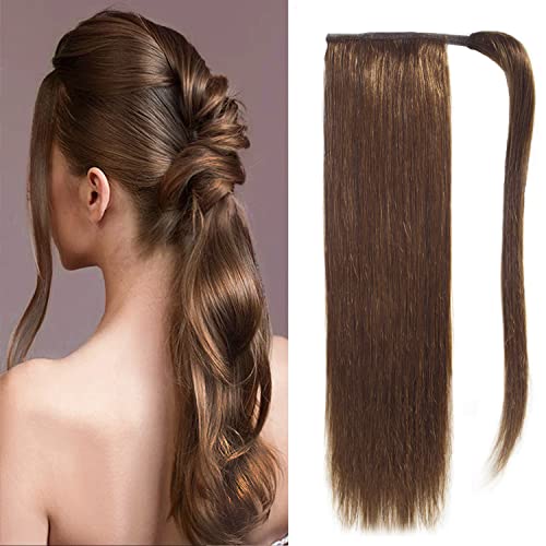 100% Real Remy Human Hair Clip-in Ponytail Extension - 16