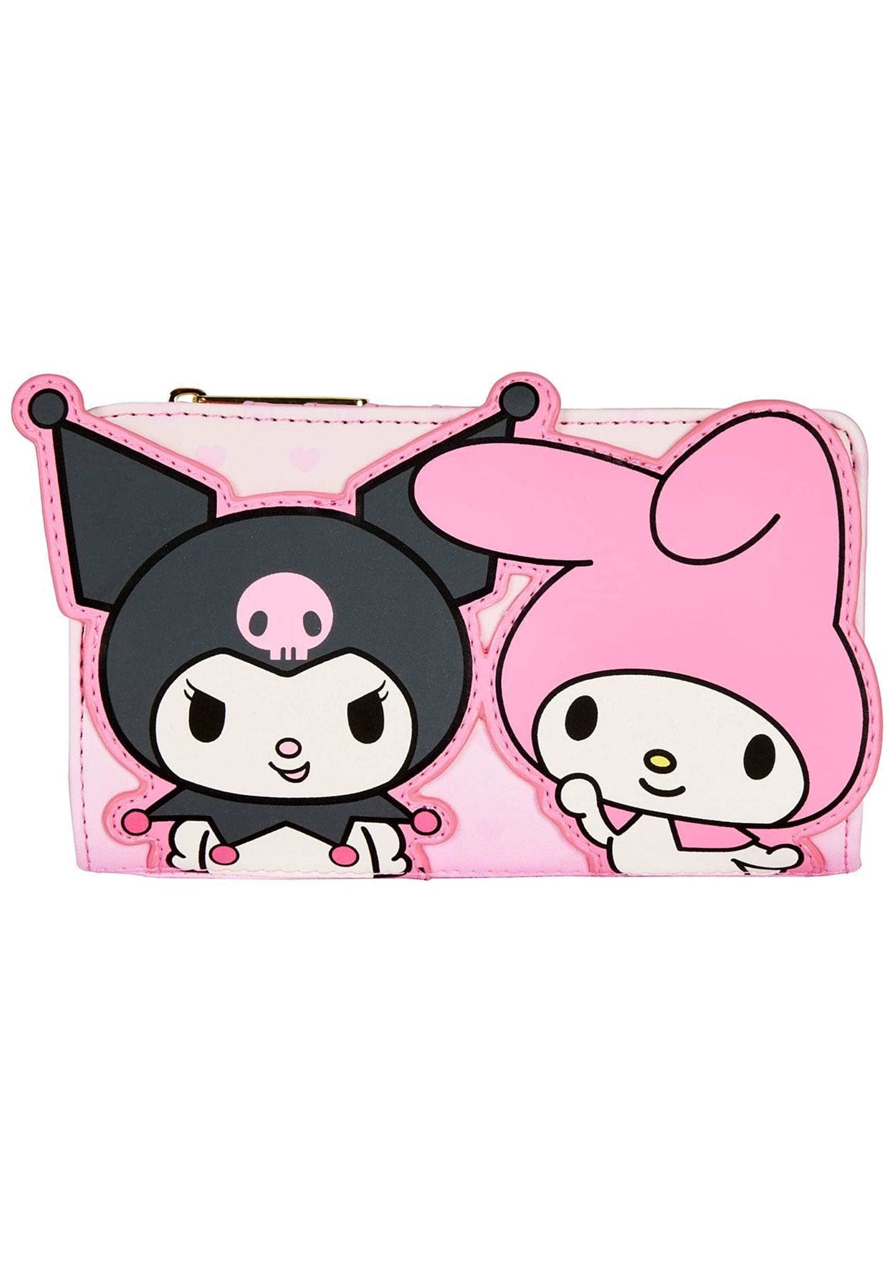 Loungefly Sanrio My Melody & Kuromi Bifold Wallet - Cute Pink Anime Character Wallet for Girls & Women | Perfect for Cosplay, Collectors, and Everyday Use