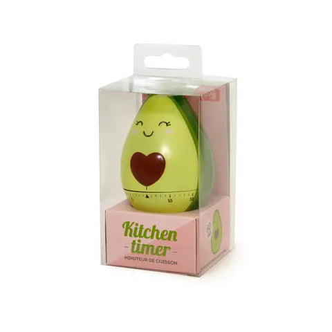 Legami Kitchen Timer Avocado Shape - Magnetic Digital Cooking Timer for Baking, Eggs, BBQ - Perfect for Home Chefs & Meal Prep