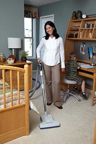Turbocat Air Powered Central Vacuum Powerhead & Brush - Lightweight & Powerful Cleaning Tool for Carpets & Hard Floors - Perfect for Home, Office & Pet Hair Removal