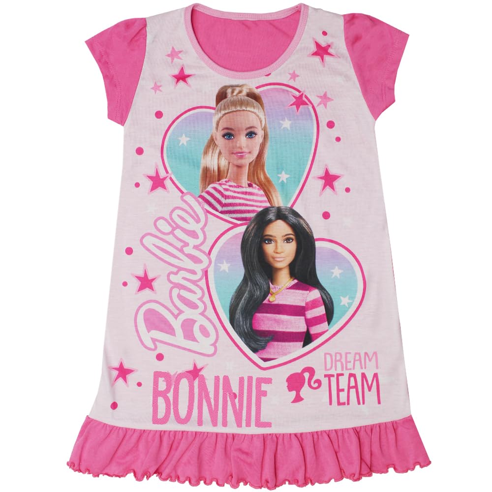 Personalized Barbie Nightie Pajama Dress for Women - Cute & Comfortable Sleepwear for Girls & Adults - Perfect for Sleepovers, Birthdays & Gifts