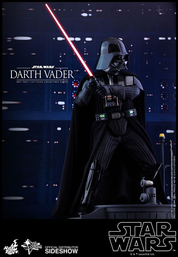 Hot Toys Star Wars Episode V The Empire Strikes Back Darth Vader 1/6 Scale Collectible Action Figure - Perfect for Display, Gift Giving & Star Wars Fans Collection