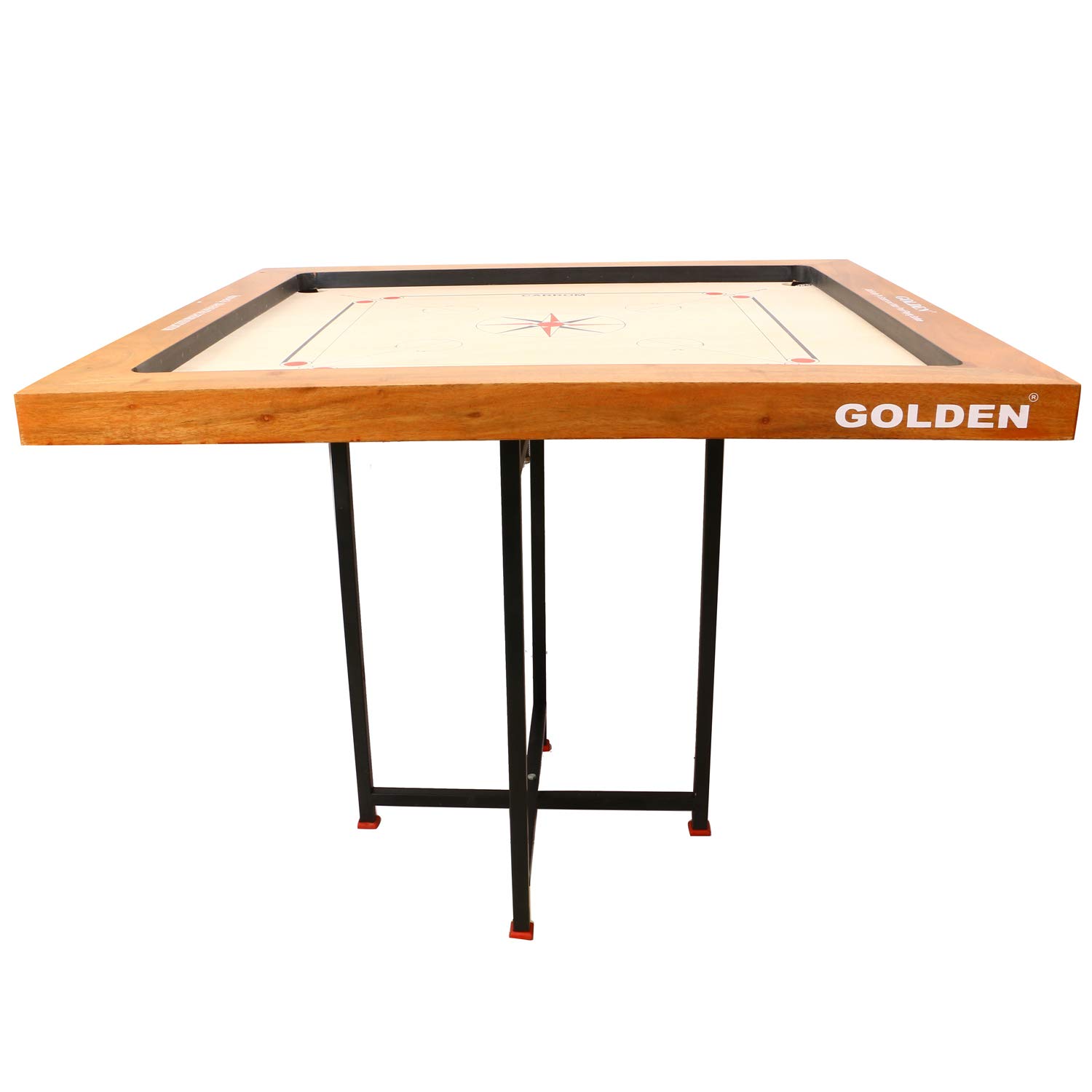 Surco Click Simple Carrom Board with Stand & Carry Bag - Premium Wooden Game Board for Adults & Kids - Perfect for Family Game Nights, Parties & Indoor Recreation