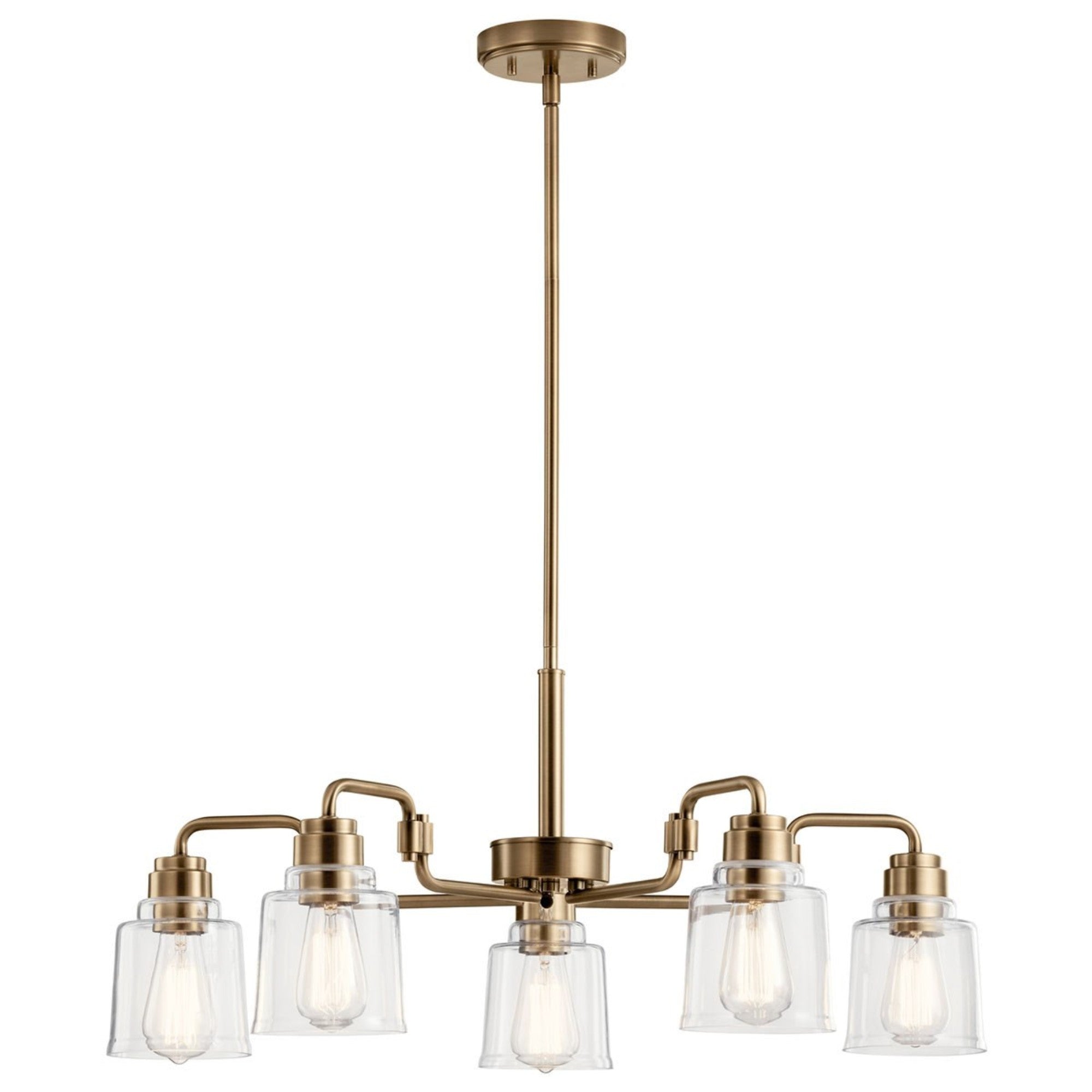 Elegant Aivian Crystal Chandelier - Modern Ceiling Light Fixture for Dining Room, Living Room & Bedroom Decor | Energy Efficient LED Lighting