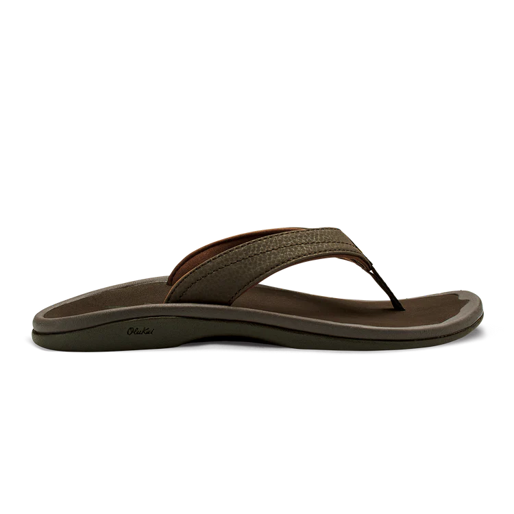 Olukai Ohana Dark Brown Women's Sandals - Comfortable & Stylish Flip Flops for Beach, Pool, and Casual Wear