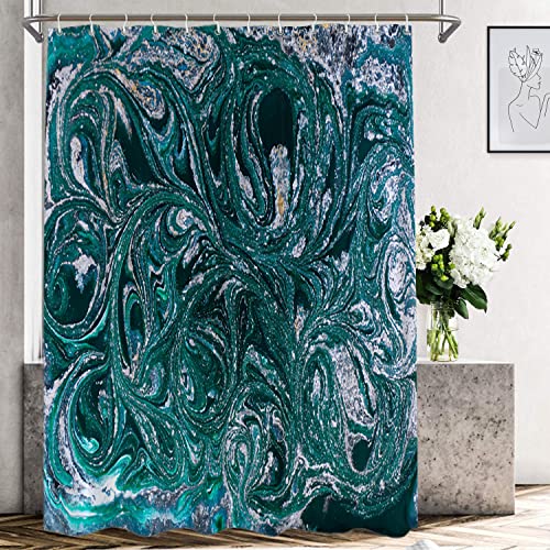 Abstract Psychedelic Fluid Marble Bluea