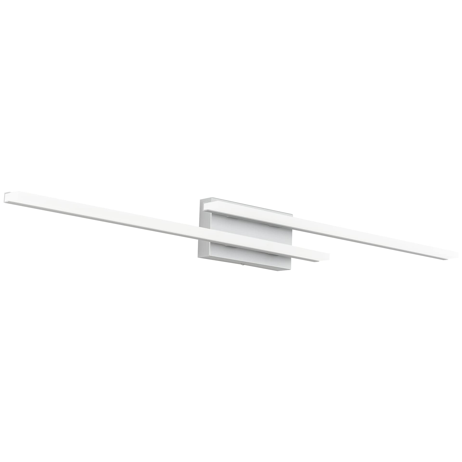 Aipsun 47.2 Inch Modern LED Vanity Lighting Fixtures for Bathroom - Silver Wall Mounted Bath Light with 6000K White Light - Perfect for Makeup Vanity, Dressing Room & Spa Style Bathroom Decor