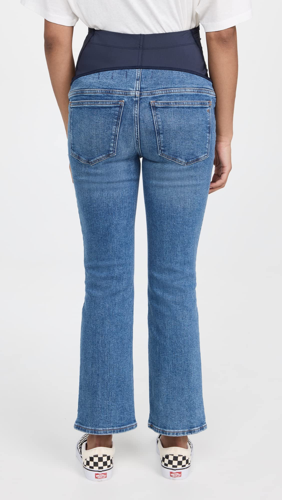 Madewell Women's Maternity Over-The-Belly Kick Out Jeans - Stretch Denim Pregnancy Pants for Comfort & Style | Perfect for Work, Casual Outings & Everyday Wear