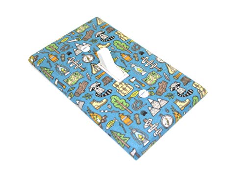 Camping Fun Light Switch Cover Plate - Blue Woodland Nursery Decor for Kids' Bedroom & Playroom