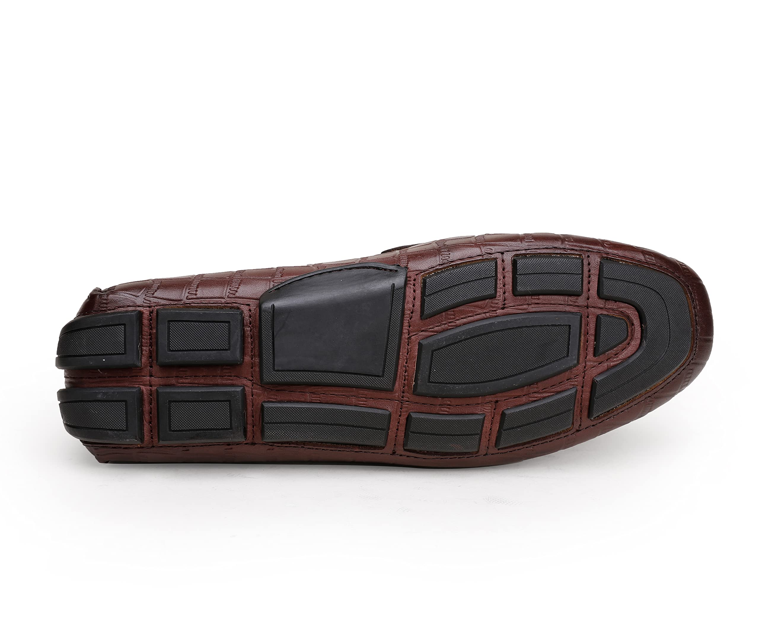 Premium Men's Genuine Leather Loafers - Crocodile Print Slip-On Driving Shoes for Business Casual & Office Wear - Comfortable Dress Shoes for Men