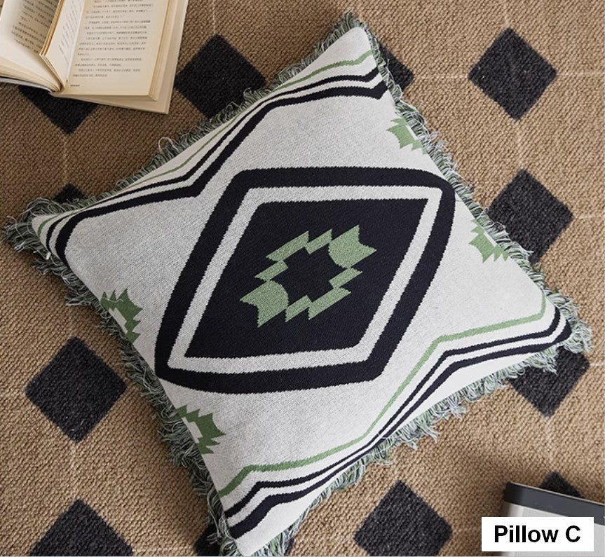 Modern Decorative Throw Pillows for Couch & Bedroom - Square Contemporary Sofa Pillow Covers - Stylish Home Decor Accent for Living Room, Bedroom & Interior Design