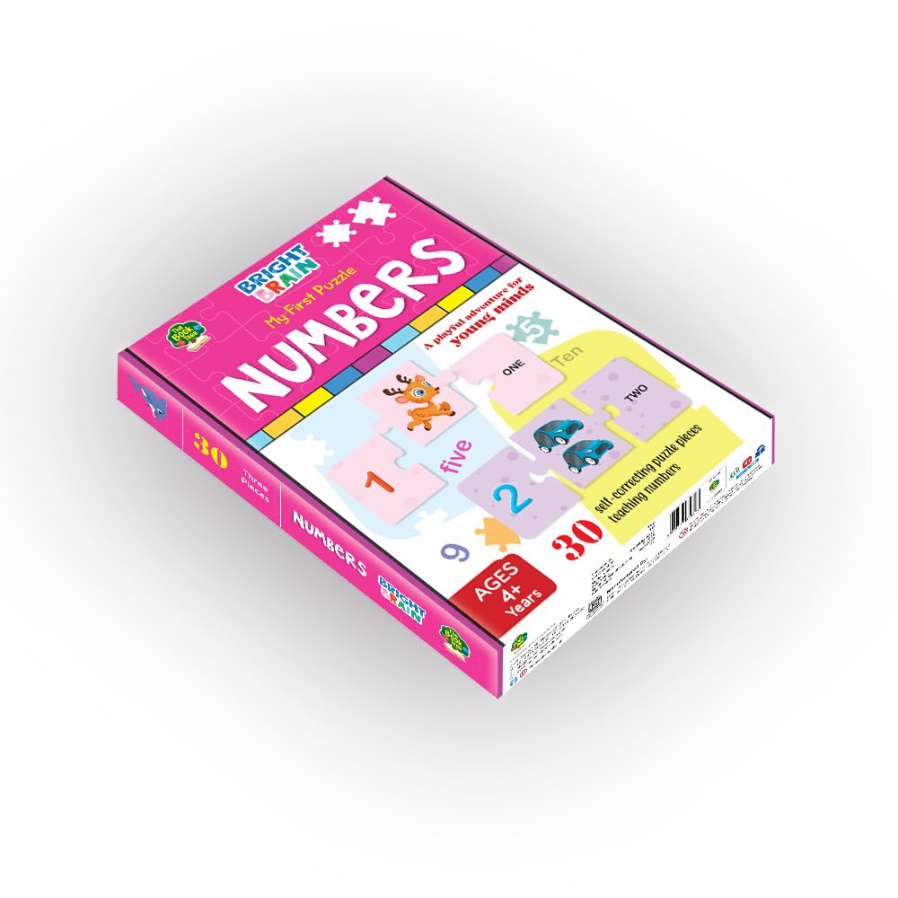 Majestic Book Club 30-Piece Jigsaw Puzzle for Kids Ages 3-6 | Educational Number Learning Toy (1-30) | Preschool STEM Math Game | Birthday Gift for Toddlers & Classroom Activity | Fun Early Childhood Development Puzzle
