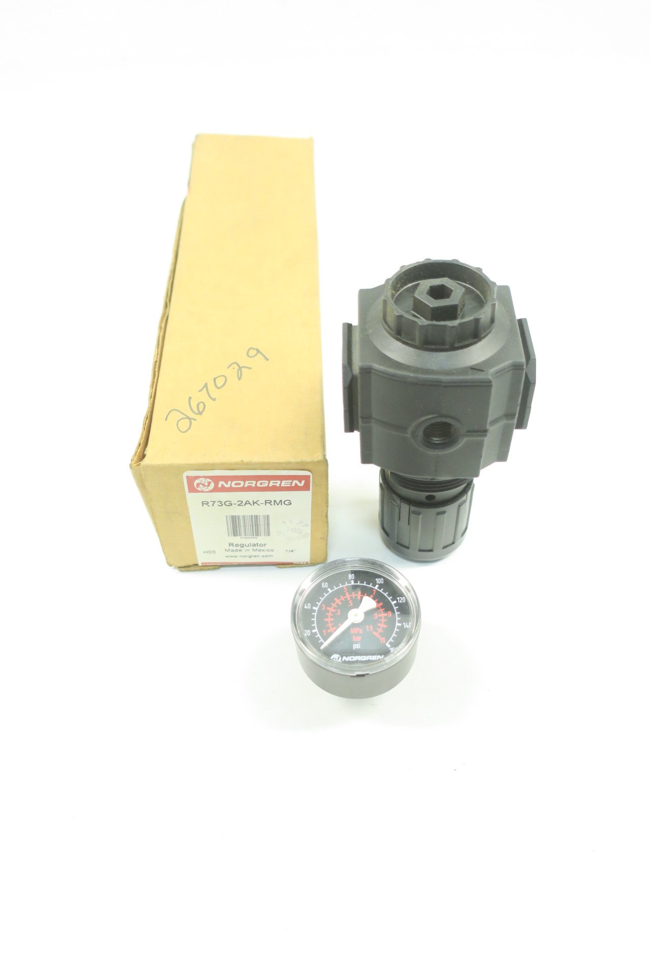 NORGREN R73G-2AK-RMG Air Pressure Regulator - Precision Air Flow Control for Industrial Pneumatic Systems & Automation Equipment