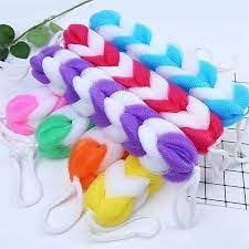 WISDOM 8-Pack Colorful Mesh Loofah Sponges for Kids & Adults - Reusable Shower Pouf, Bath Ball Scrubber for Gentle Exfoliation - Perfect for Daily Shower, Spa Day & Gift Giving