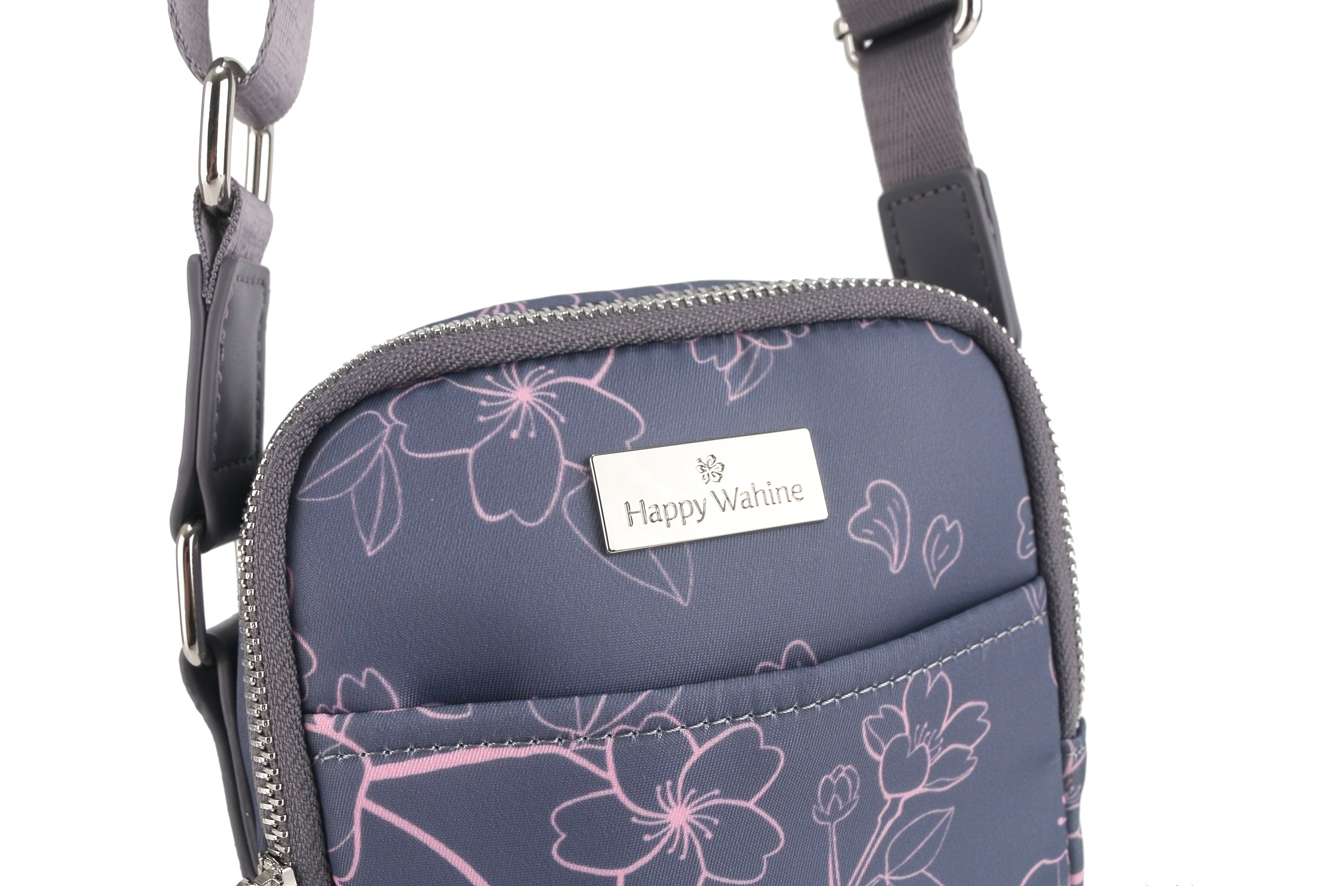 Ke'olu Small Crossbody Bag in Sakura Grey - Stylish & Compact Purse for Women, Perfect for Everyday Use, Travel, and Shopping