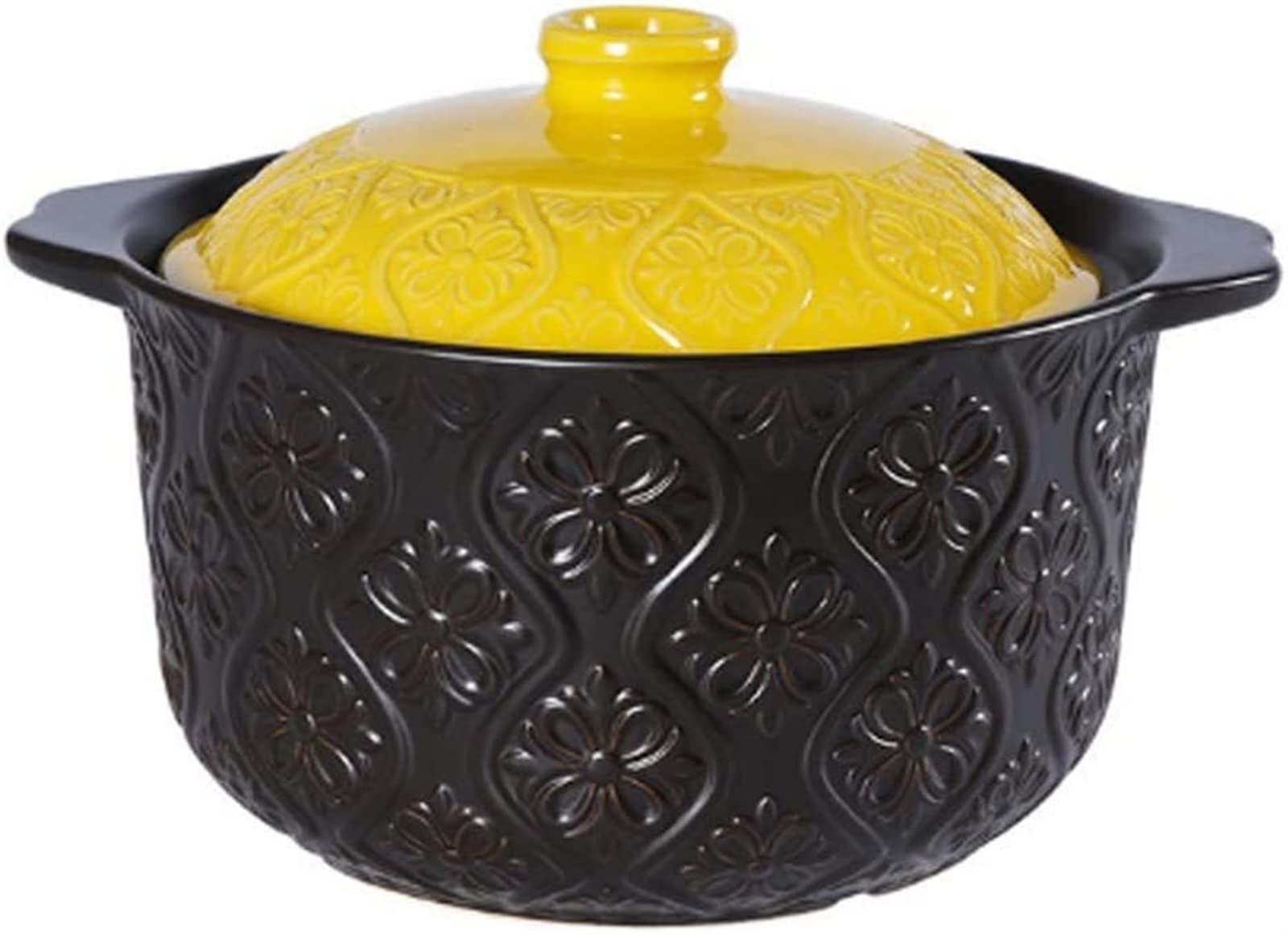Premium Ceramic Casserole Soup Pot - 3QT Kitchen Cookware for Baking, Stewing & Serving | Durable Ceramic Tableware for Home, Office & Dinner Parties | Ideal for Soups, Stews, Casseroles & Family Meals