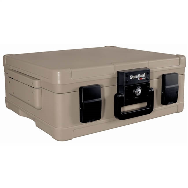 FireKing SS104 SureSeal Legal Size UL One Hour Fireproof Security Chest - Protect Important Documents & Valuables from Fire Damage at Home or Office