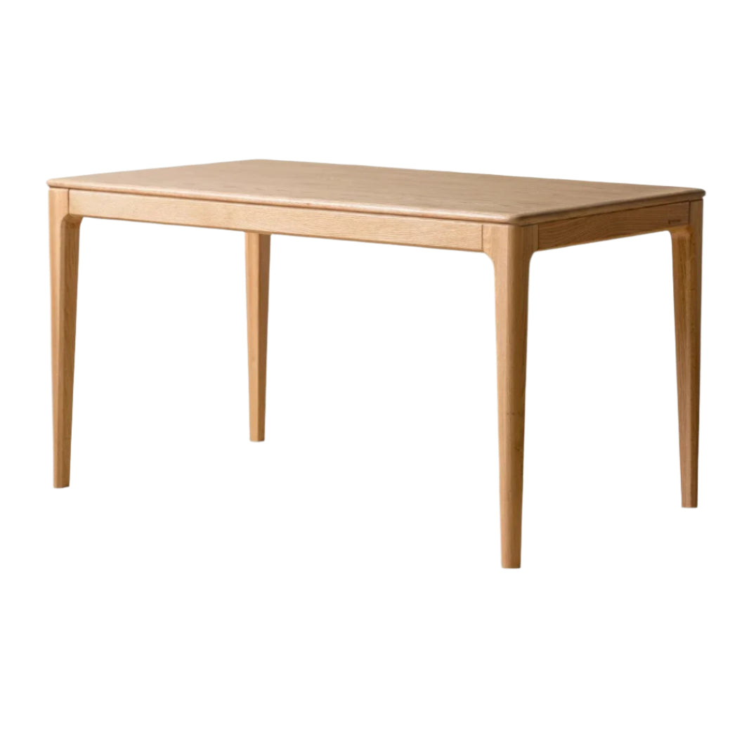 55.1x31.4x29.5 inch / 140x80x75.8 cm / natural wood color / Ash Dining table