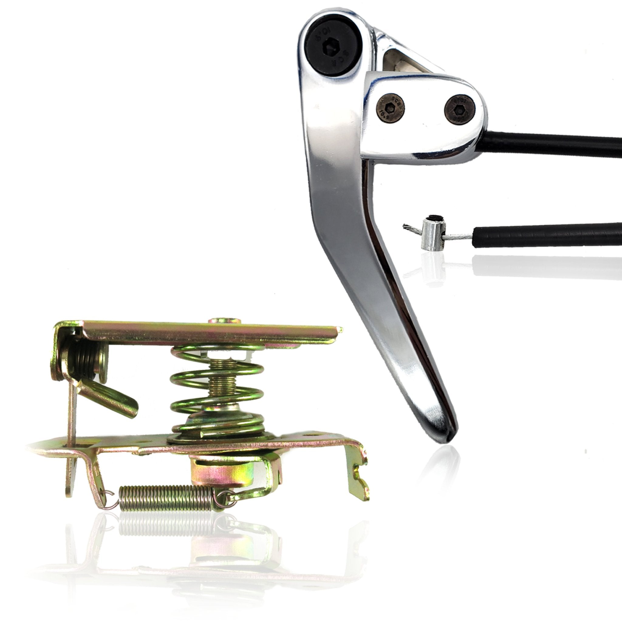 1904 Rambler Model J Hood Trunk Latch Upgrade Kit - Billet Aluminum Manual Pull Lever Release - Vintage Car Restoration Parts - Perfect for Classic Auto Enthusiasts & Show Car Builds