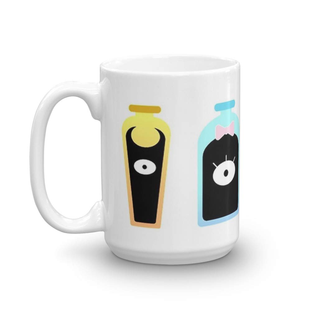Demon Bottles - Disenchantment Inspired 15oz Ceramic Coffee Mug Set | Glossy Finish, Perfect Gift for Coffee & Tea Lovers | Ideal for Home, Office & Fantasy Themed Parties