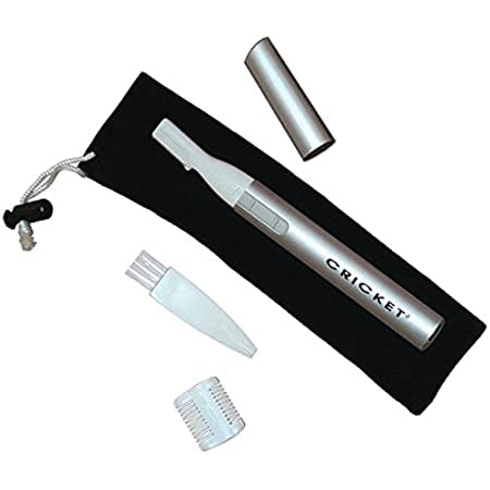 Men's Cricket Hair Trimmer - Electric Nose & Eyebrow Groomer - Cordless for Travel