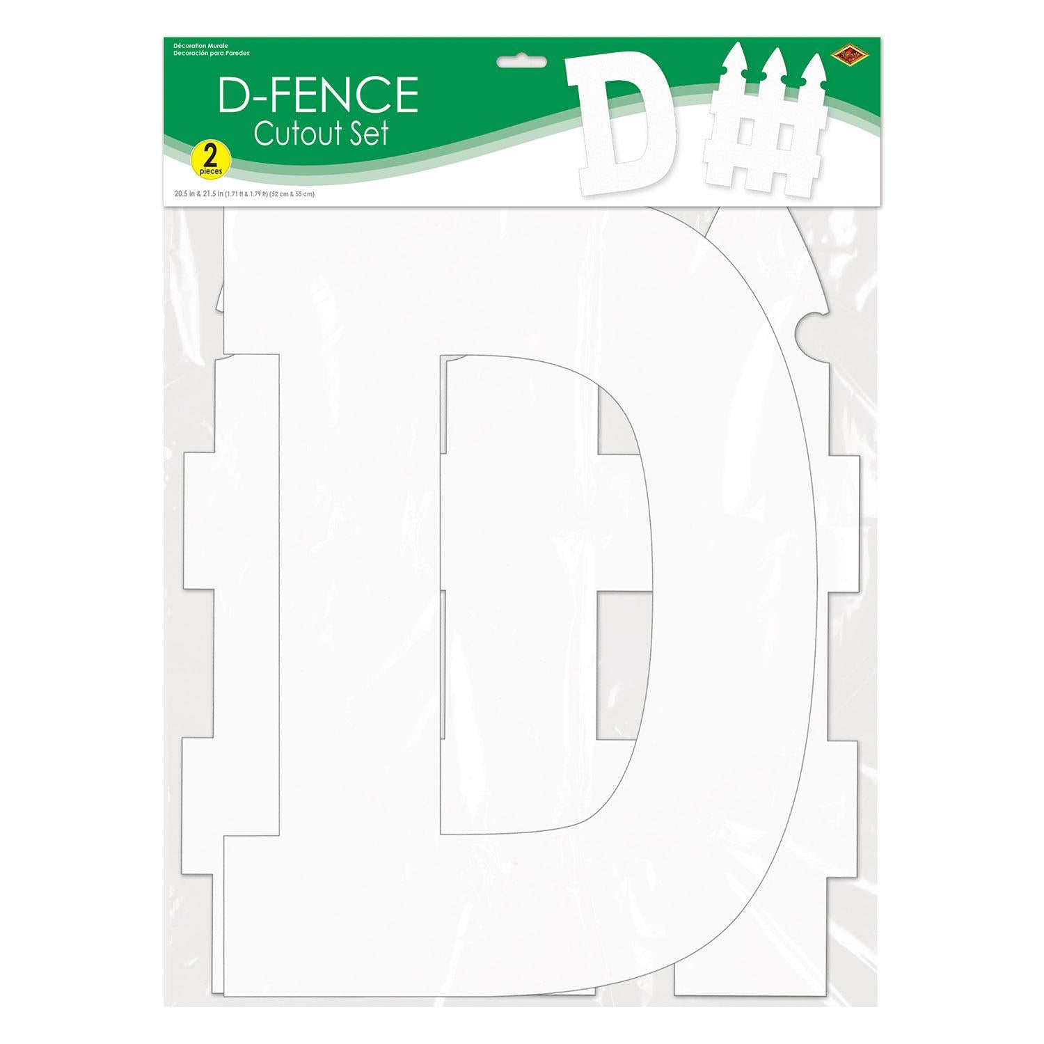 12 Pack Beistle D Fence Party Cutout Set - Halloween, Birthday & Outdoor Party Decorations - Perfect for Backyard, Garden & Festival Decor