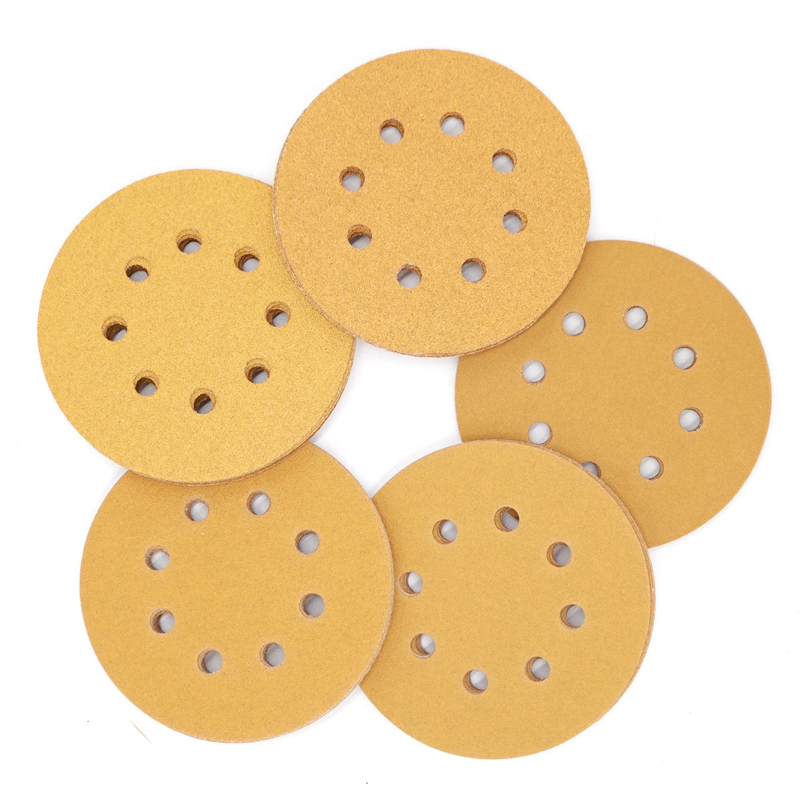 5-Inch Hook and Loop Sanding Discs 100Pcs - 5